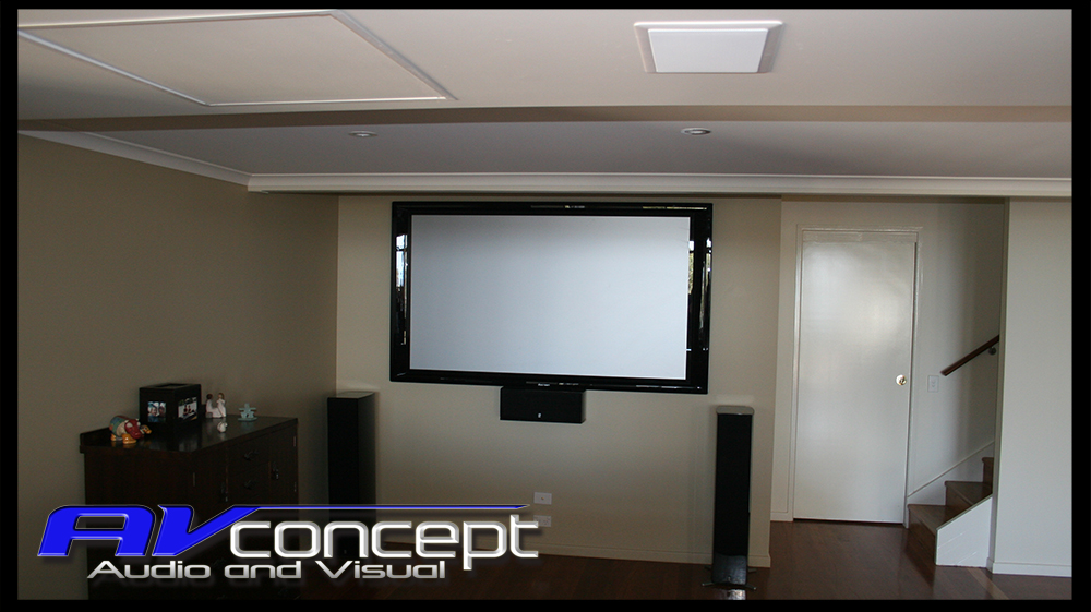 Hidden Projector With Daylight Screen Multi Zone System Av