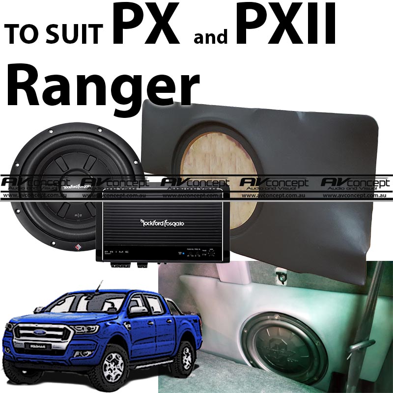 Ford PX Ranger Subwoofer & amplifier Upgrade ultimate factory boost